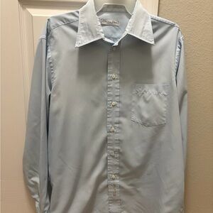 Dior Light Blue Men's Button-Down Dress Shirt